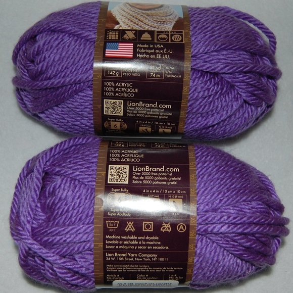 Lion Brand Office Lot Of 2 Lot 2519 Lby Hometown Usa 6 Super Bulky